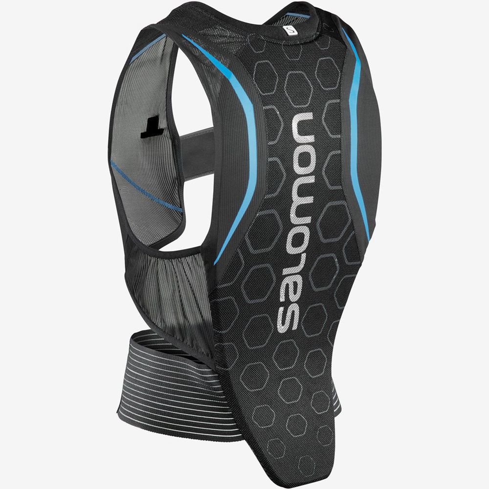 Hydratation Pour Le Trail Running Salomon Homme Noir / Bleu - Salomon FLEXCELL BACK PROTECTION - Fra